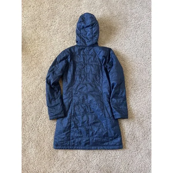 Columbia Woman’s Mighty Lite Hooded Omni Heat Jacket Size XS Dark Blue - Picture 3 of 6